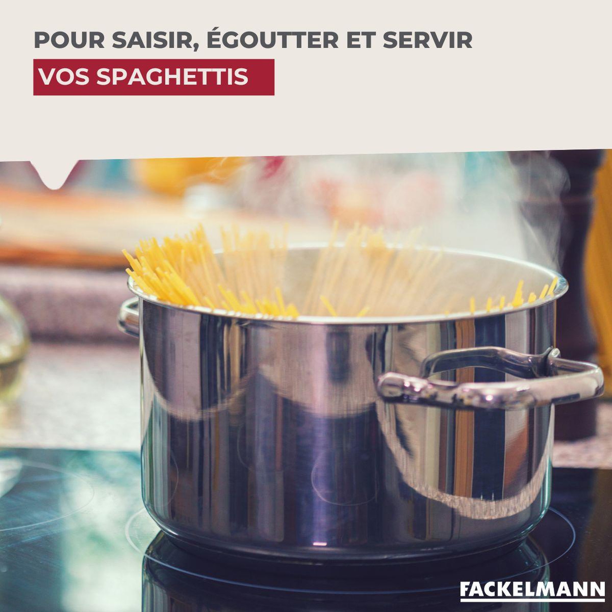 Voir la diapositive 4 : Fackelmann Cuillère à spaghettis 34 cm fackelmann clip