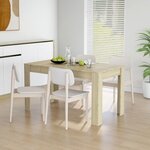 VIDAXL Table a manger Chene sonoma 140x74,5x76 cm Bois d'ingenierie