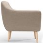 Voir la diapositive 4 : Paris Prix Fauteuil Scandinave Tissu  Lopy  78cm Beige