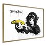 Voir la diapositive 1 : Paris Prix Affiche Murale Encadrée  Banksy Banana Gun II