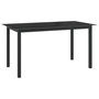 Voir la diapositive 1 : VIDAXL Table de jardin Noir 150x90x74 cm Aluminium et verre