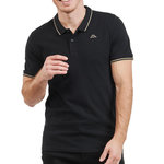 KAPPA Polo Noir Homme Kappa Ezio. Coloris disponibles : Noir