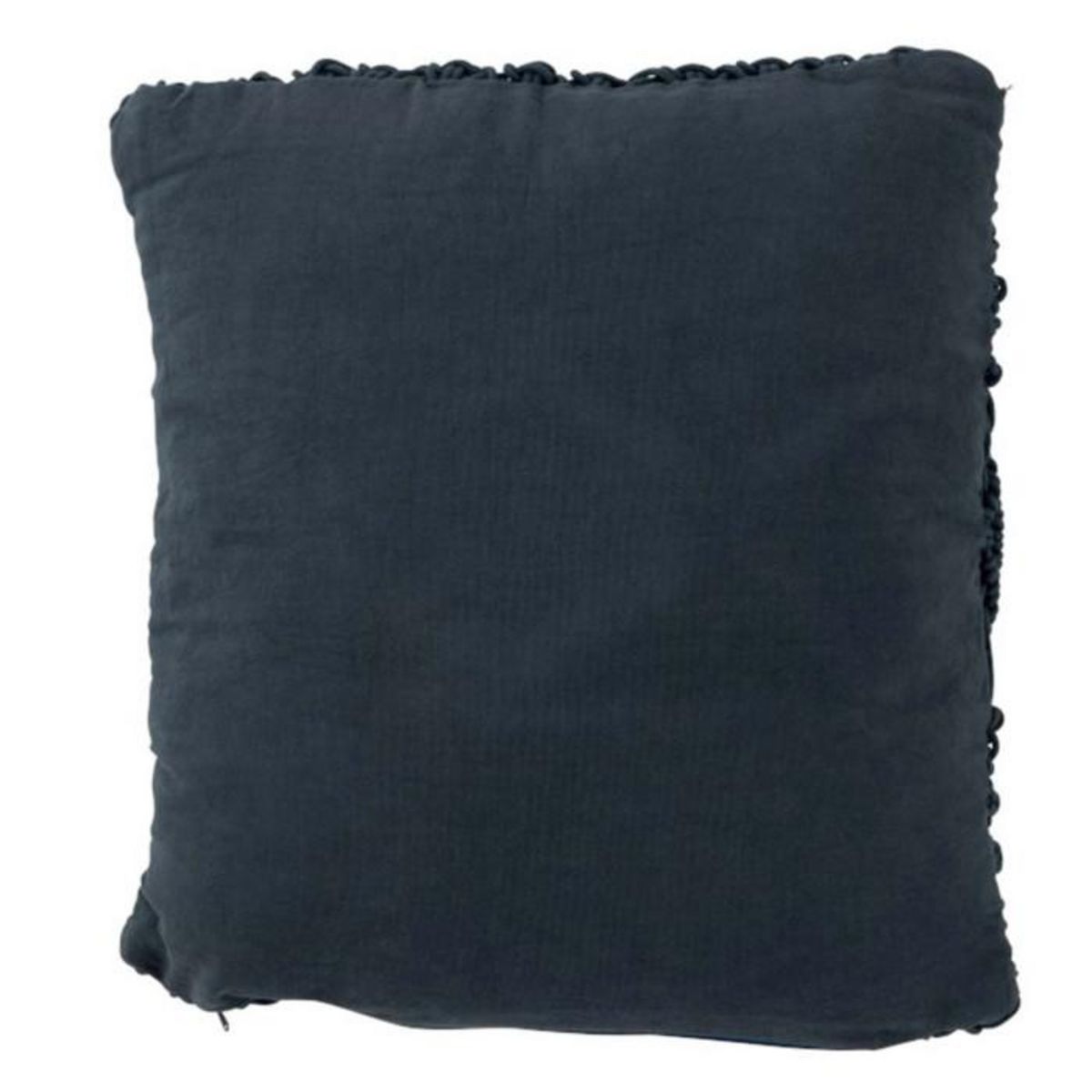 Paris Prix Coussin Carré Déco  Macramé  45x45cm Bleu