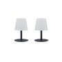 Lumisky Lot de 2 lampes de table sans fil STANDY MINI NANO variable - 55 à 110 lumens - Ø 10 x H 16 cm - LUMISKY