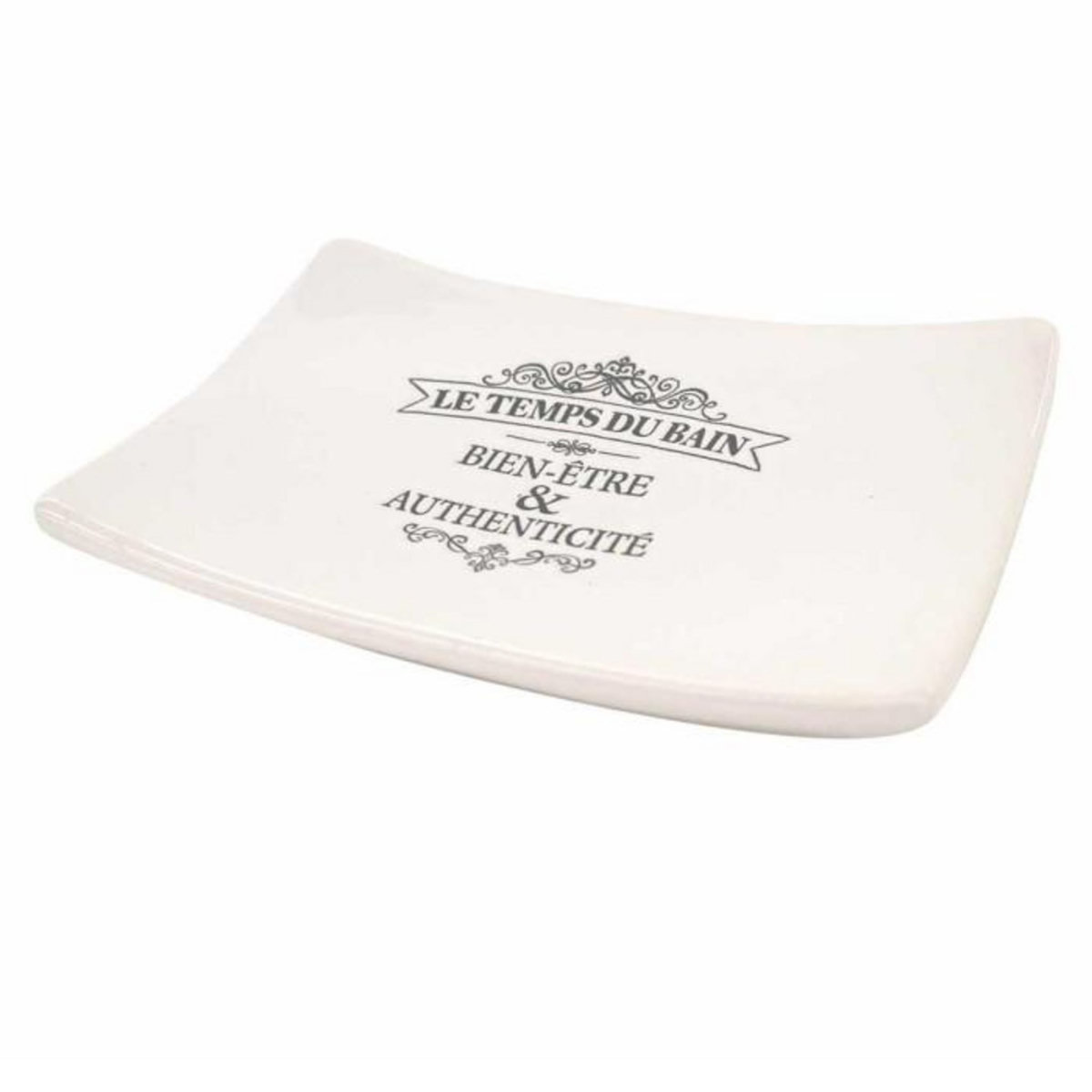 Paris Prix Porte Savon Imprimé  Vintage  14cm Blanc