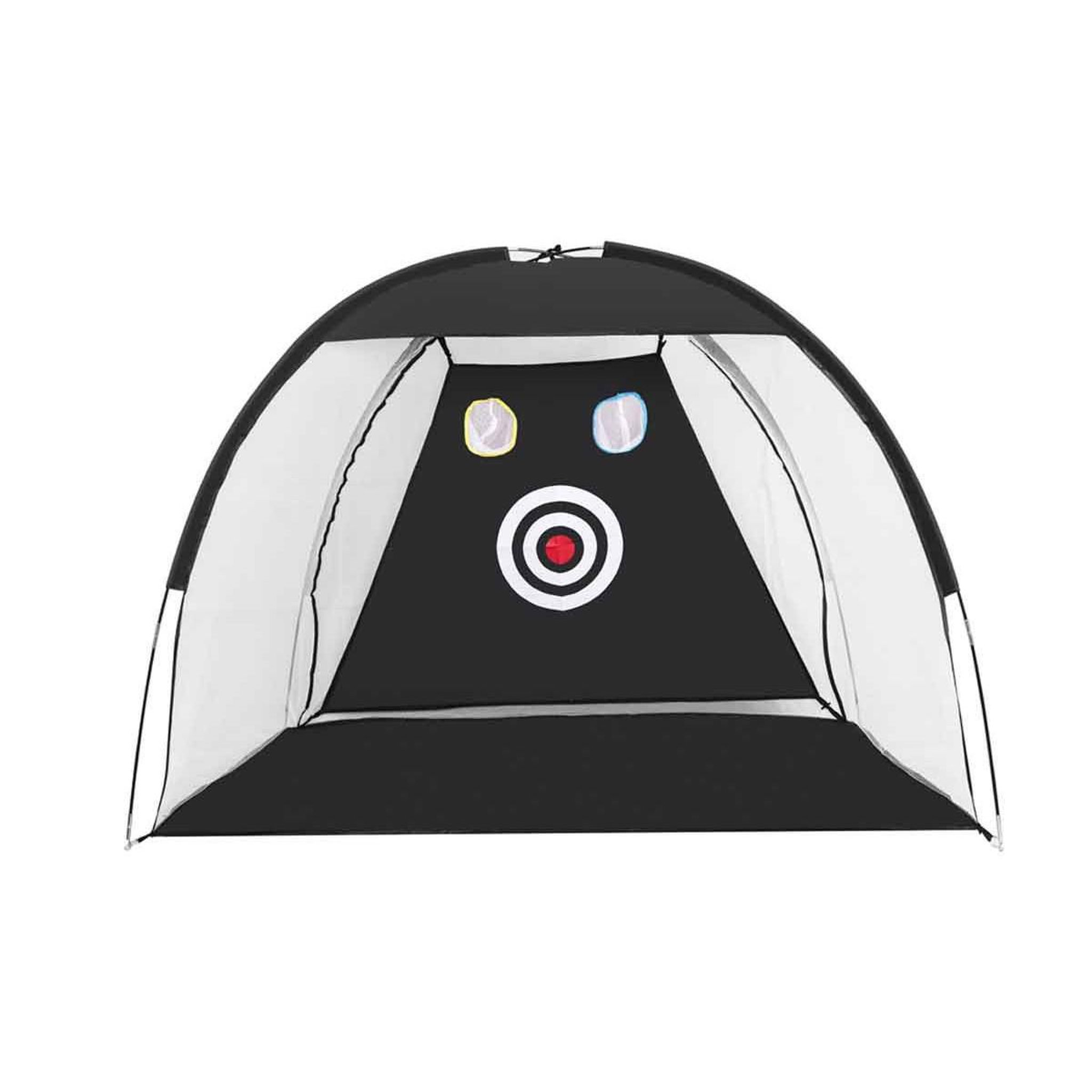 Voir la diapositive 1 : DE FAUGERES Tente filet d'entraînement  golf  200m noir & blanc