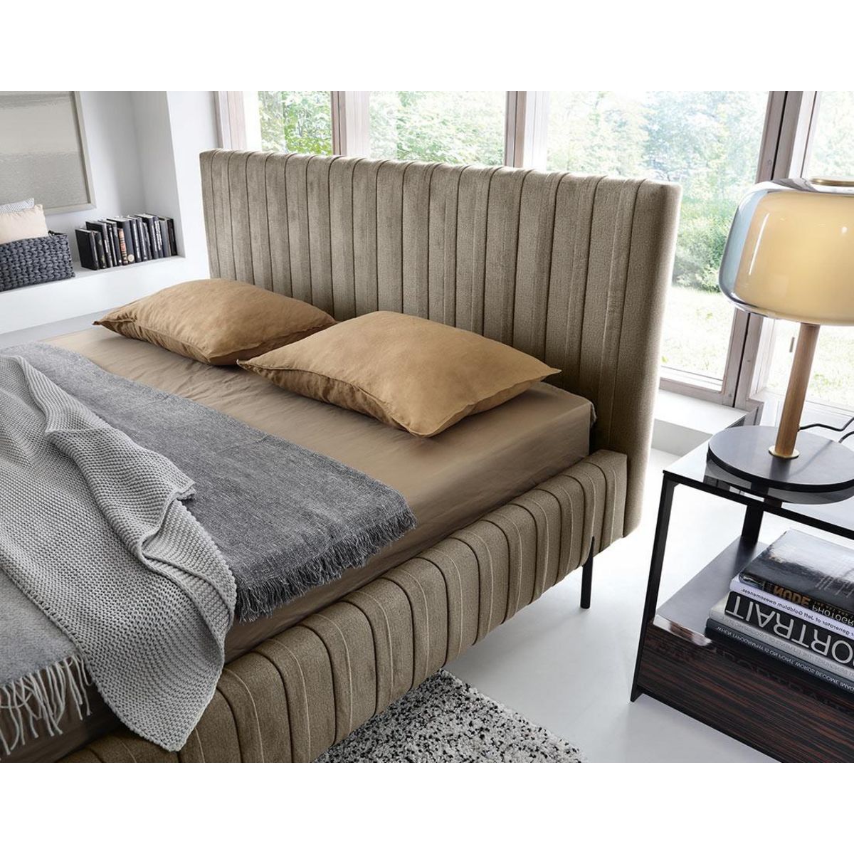 LISA DESIGN Flavio - lit coffre - 180x200 cm - sommier inclus - en simili