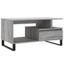 Voir la diapositive 2 : VIDAXL Table basse Sonoma gris 90x49x45 cm Bois d ingénierie