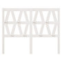 Voir la diapositive 3 : VIDAXL Tete de lit Blanc 146x4x100 cm Bois massif de pin