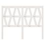 Voir la diapositive 3 : VIDAXL Tete de lit Blanc 146x4x100 cm Bois massif de pin