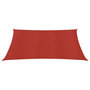 Voir la diapositive 3 : VIDAXL Voile d'ombrage 160 g/m^2 Rouge 2,5x3 m PEHD