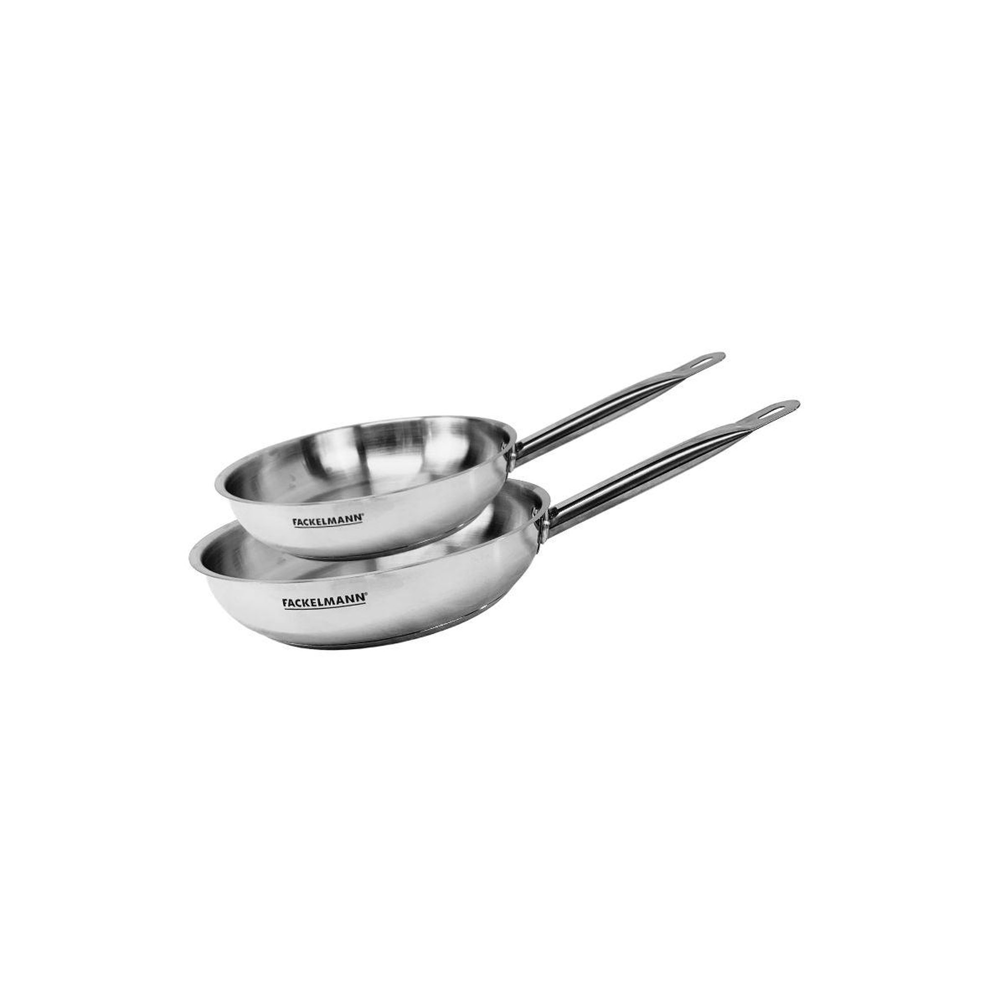 Fackelmann Set de 2 poêles 20 et 24 cm en inox fackelmann eterna