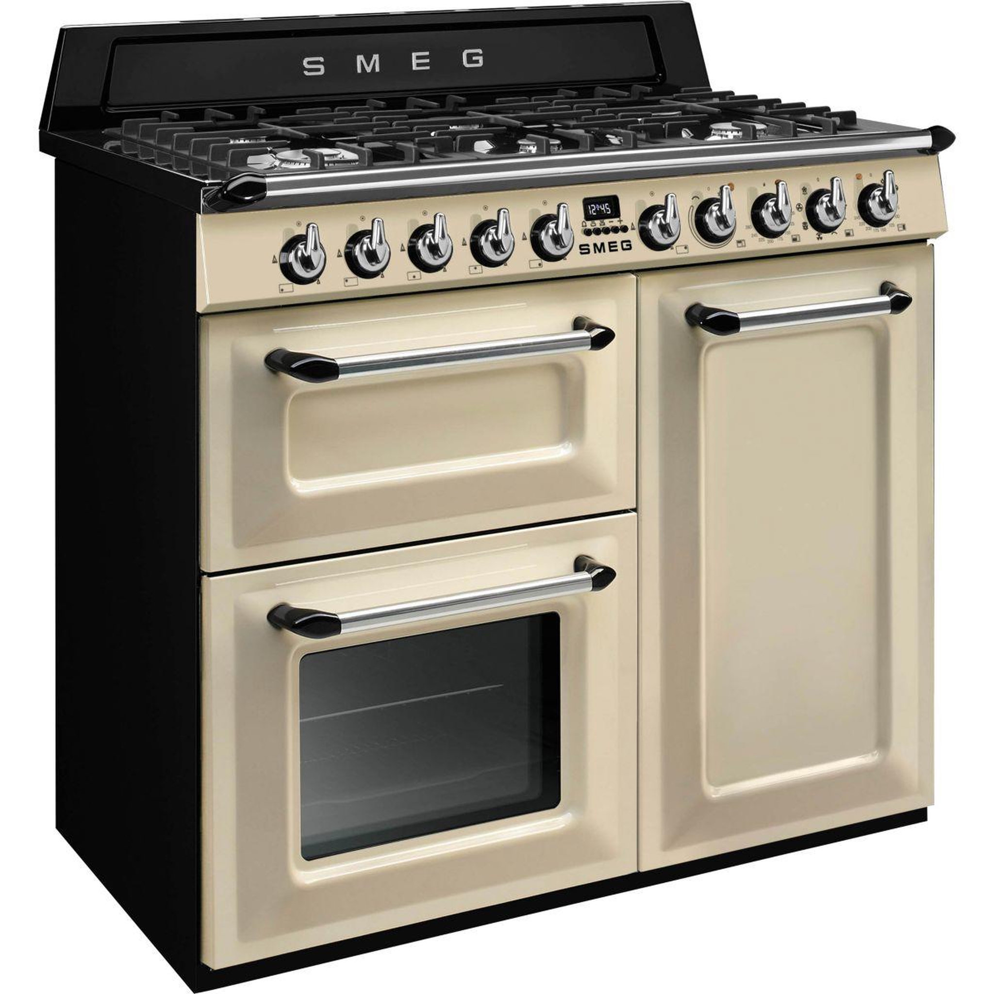 Voir la diapositive 3 : SMEG Piano de cuisson gaz TR103P