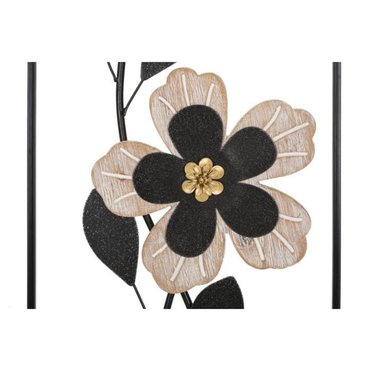 Paris Prix Décoration Murale Encadrée  Divaker  70cm Noir & Naturel