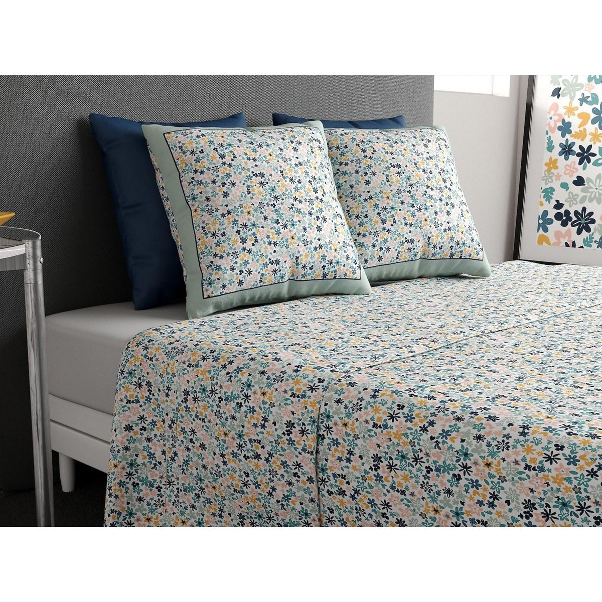 ATELIER DU COTON Parure de drap 100% coton 57fils mani