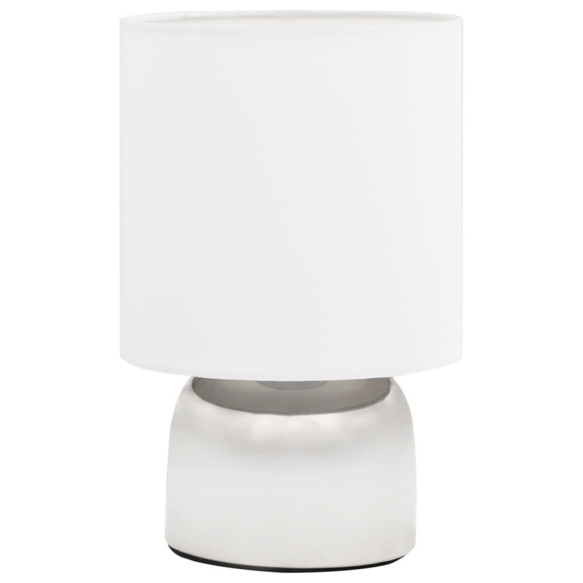 VIDAXL Lampes de table 2 pcs Bouton tactile Blanc E14