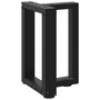 Voir la diapositive 3 : VIDAXL Pieds de table basse forme de T 2pcs noir 28x25x(42-43)cm acier