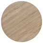 Voir la diapositive 4 : VIDAXL Table de bistro MDF et acier Rond 60 x 75 cm Couleur de chene