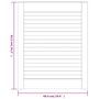 Voir la diapositive 6 : VIDAXL Portes d armoire à persiennes 4pcs blanc 61,5x49,4cm pin massif