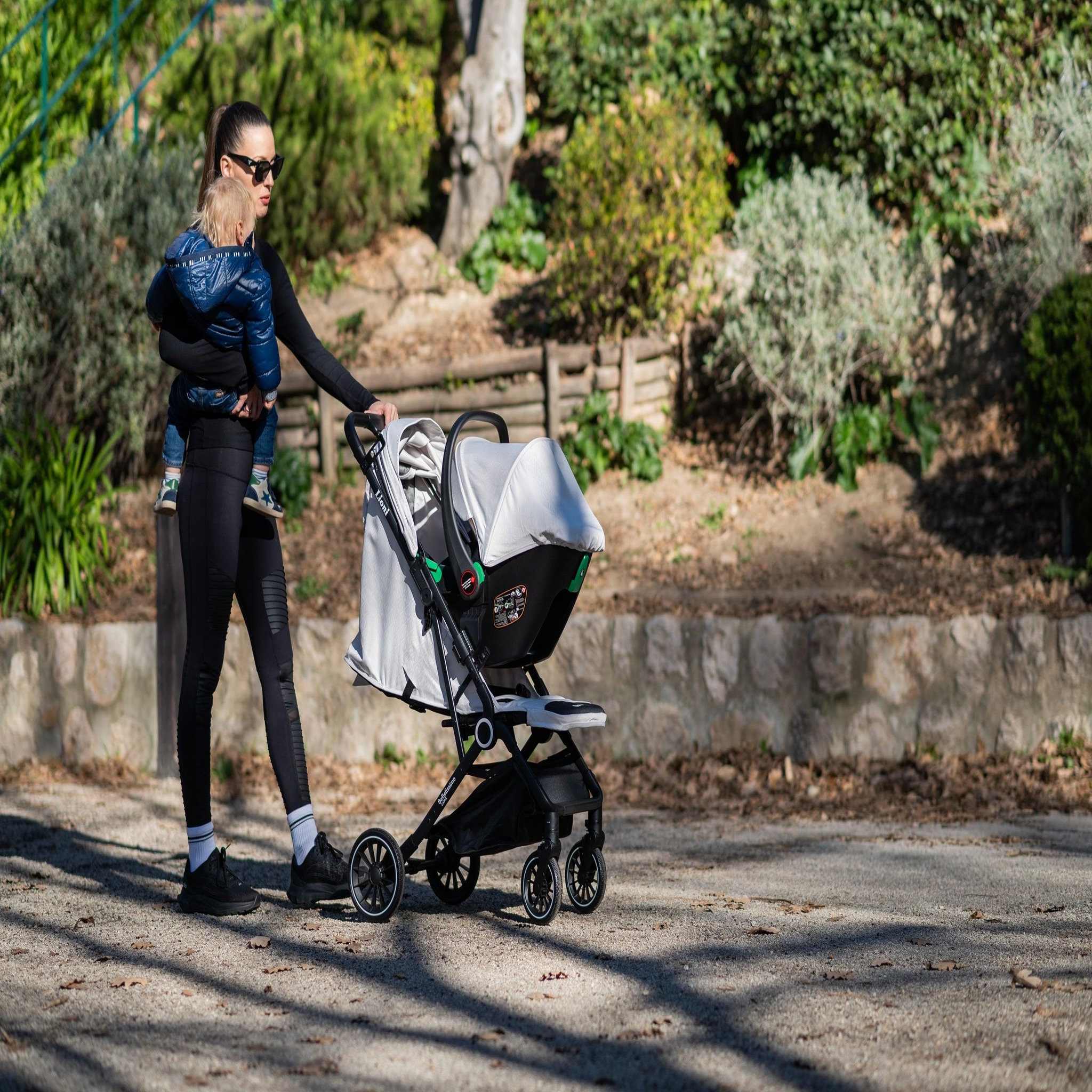 Voir la diapositive 5 : BEBELISSIMO Poussette combinée duo 2 en 1 - siège auto 0+ Lioni – dès la naissance – jusqu'à 22kg - vert