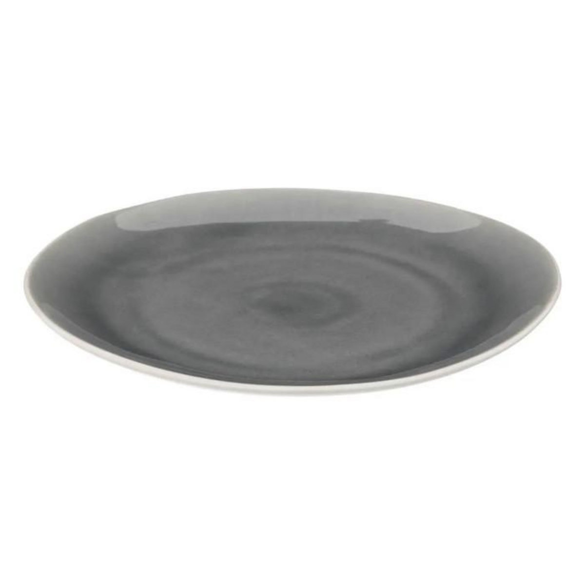 SECRET DE GOURMET Lot de 6 Assiettes Plates  Esmee  27cm Gris
