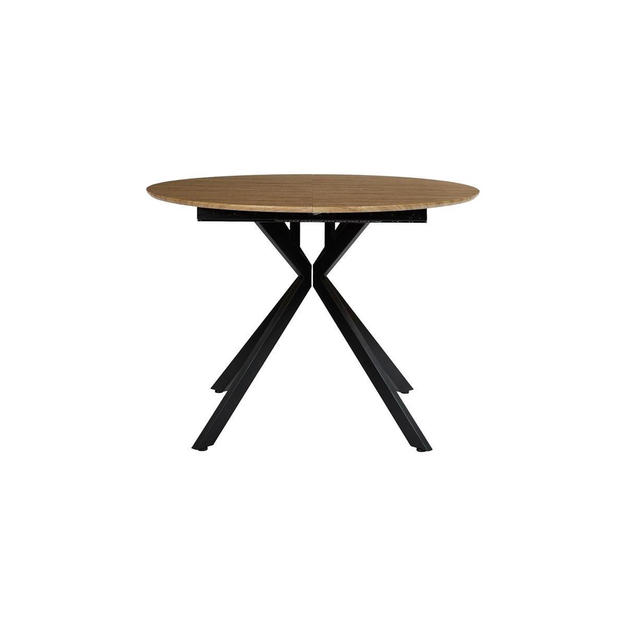 Voir la diapositive 2 : The Home Deco Factory Table à manger extensible  heritage  110-200cm marron & noir