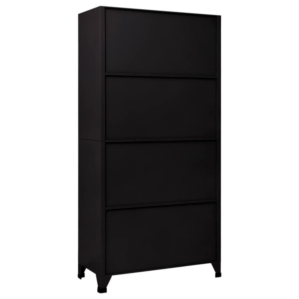 VIDAXL Armoire a casiers Noir 90x45x180 cm Acier