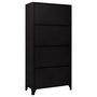 Voir la diapositive 5 : VIDAXL Armoire a casiers Noir 90x45x180 cm Acier