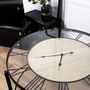 Voir la diapositive 5 : Paris Prix Table Basse Design  Horloge  90cm Noir