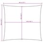 Voir la diapositive 6 : VIDAXL Voile de parasol tissu oxford carre 2x2 m blanc