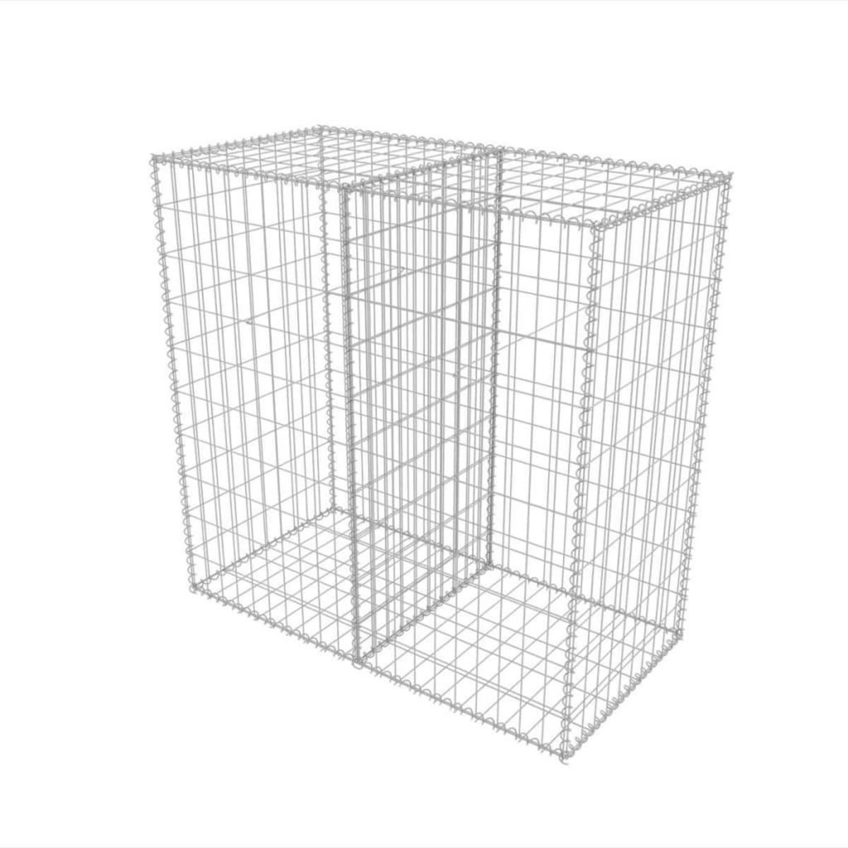 VIDAXL Panier de gabion Acier galvanise 100x50x100 cm