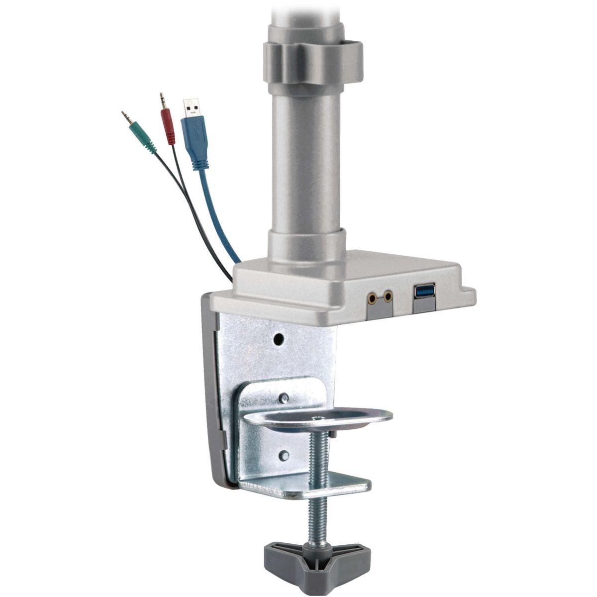 Eaton Support ordinateur portable 2 écrans bras flexible en aluminium 1 po