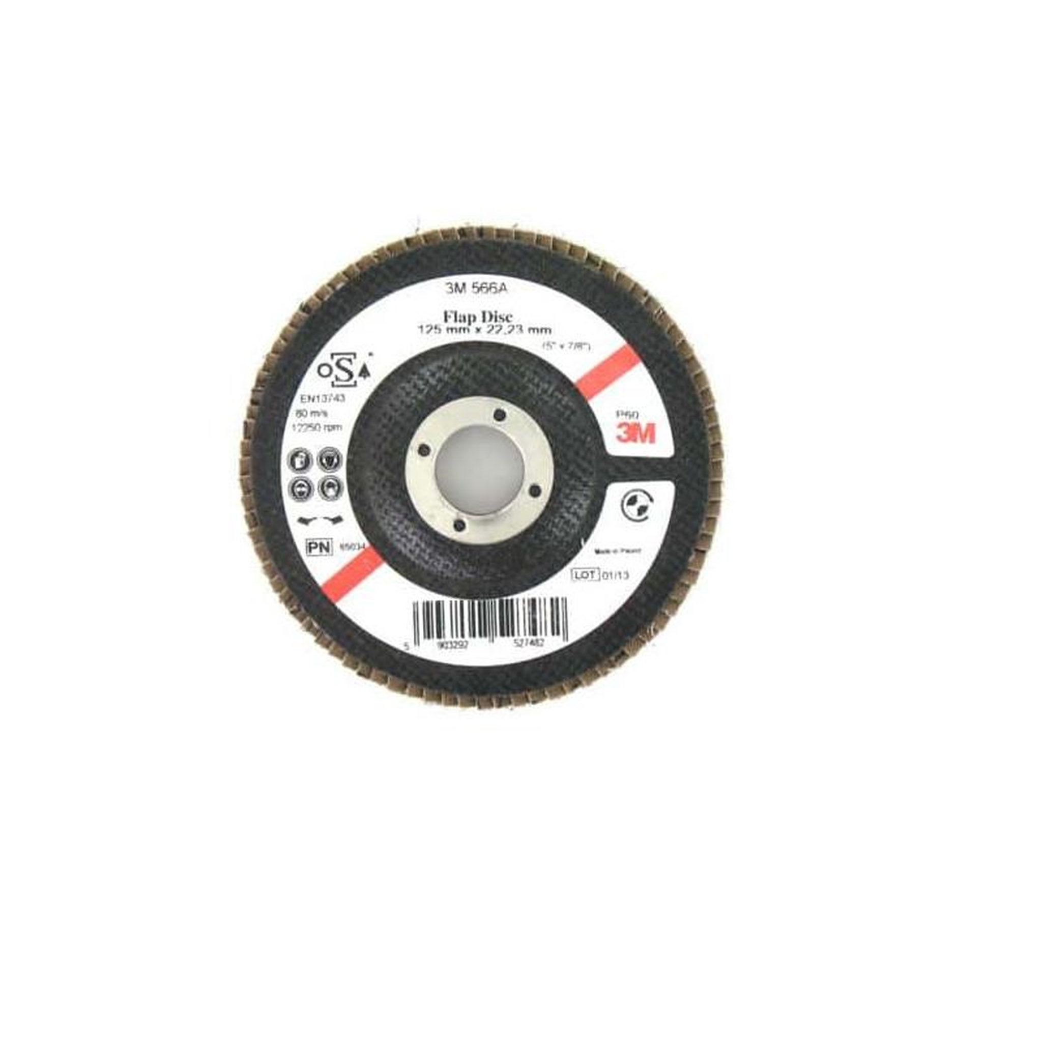 3M Disque 3m 566a à lamelles bombée grain 60 x 5
