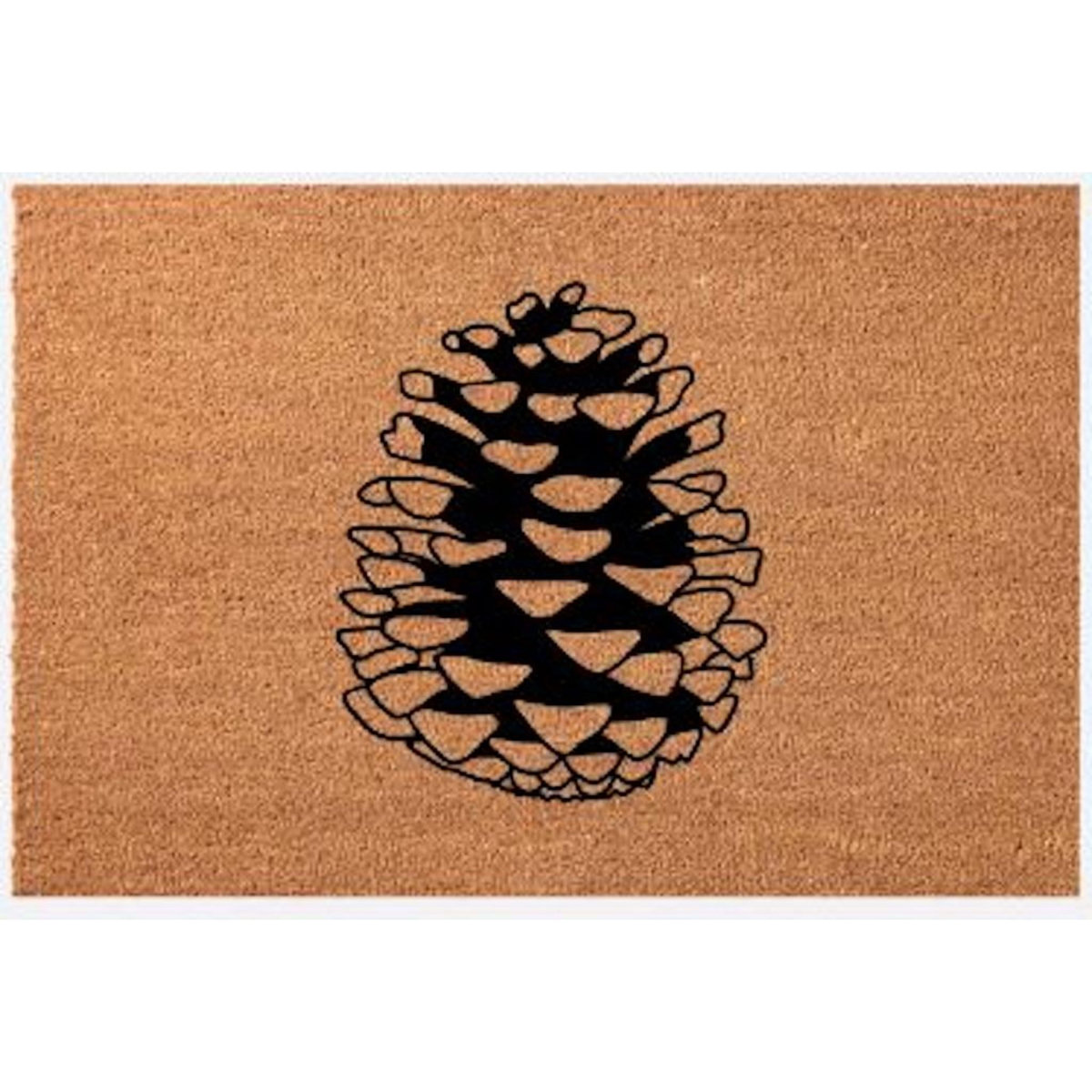 Proloisirs Paillasson 75x45 Fibre Naturelle - Pomme de Pin