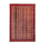 Paris Prix Tapis d'Orient Imprimé Rayé  Fayo  Rouge. Coloris disponibles : Rouge