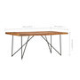 Voir la diapositive 6 : VIDAXL Table a manger 180x90x76 cm Bois d'acacia massif