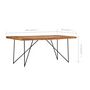 Voir la diapositive 6 : VIDAXL Table a manger 180x90x76 cm Bois d'acacia massif