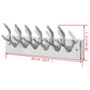 Voir la diapositive 5 : VIDAXL Cintre/portemanteau en aluminium Argent