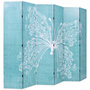 Voir la diapositive 2 : VIDAXL Cloison de separation pliable 228 x 170 cm Papillon Bleu