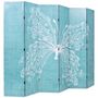 Voir la diapositive 2 : VIDAXL Cloison de separation pliable 228 x 170 cm Papillon Bleu