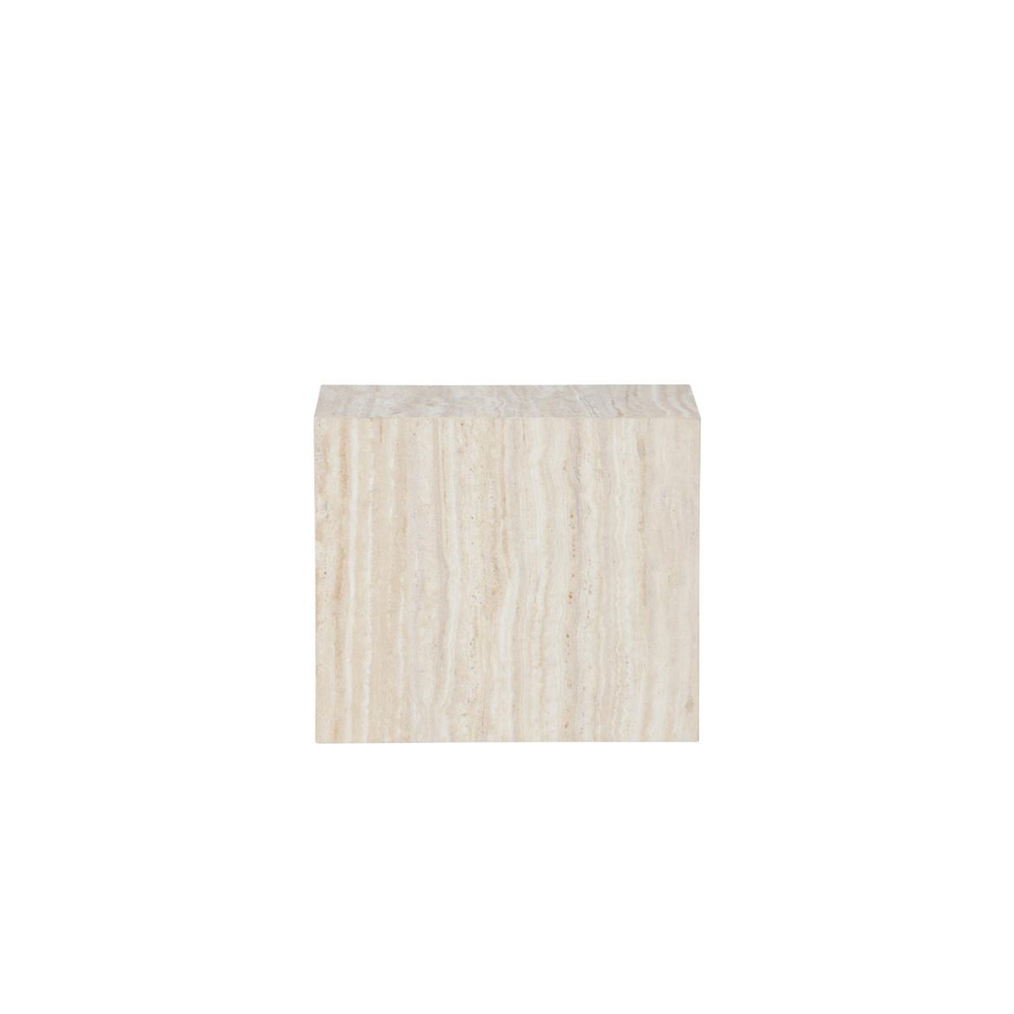 Voir la diapositive 2 : Paris Prix Table d'appoint effet travertin  york  35cm beige