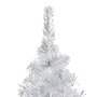 VIDAXL Arbre de Noël artificiel pre-eclaire/boules argente 150 cm PET