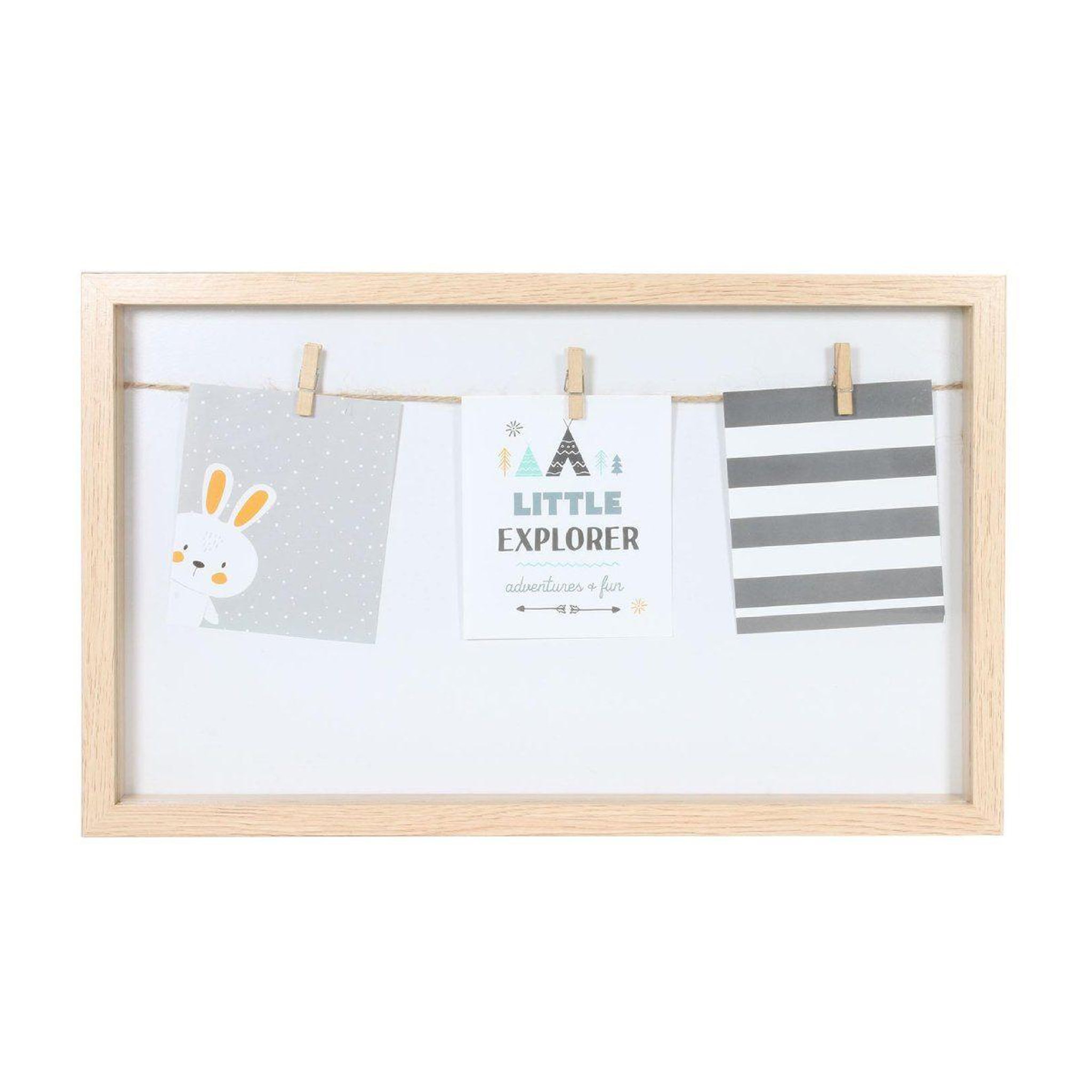 The Home Deco Factory Pêle-mêle en bois  little explorer  43cm naturel
