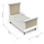 Voir la diapositive 3 : Habitat et Jardin Lit enfant   Ochna   - 70 x 140 cm - Blanc mat