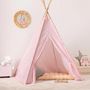 Voir la diapositive 5 : Atmosphera Kids Tipi Déco Enfant  Motifs  160cm Rose