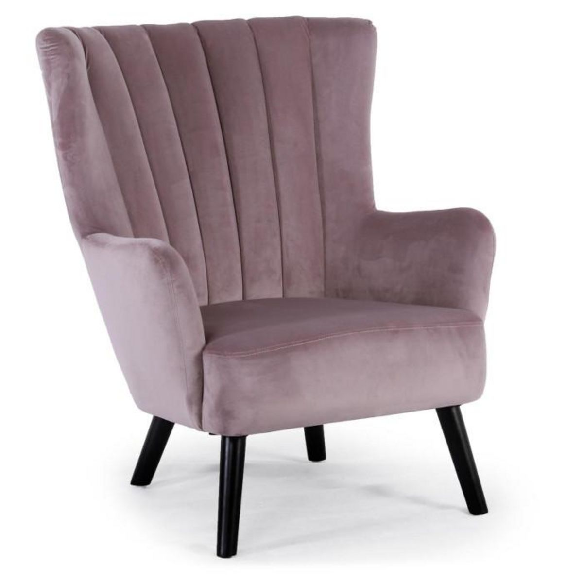 Paris Prix Fauteuil Scandinave Velours  Velvet  94cm Rose