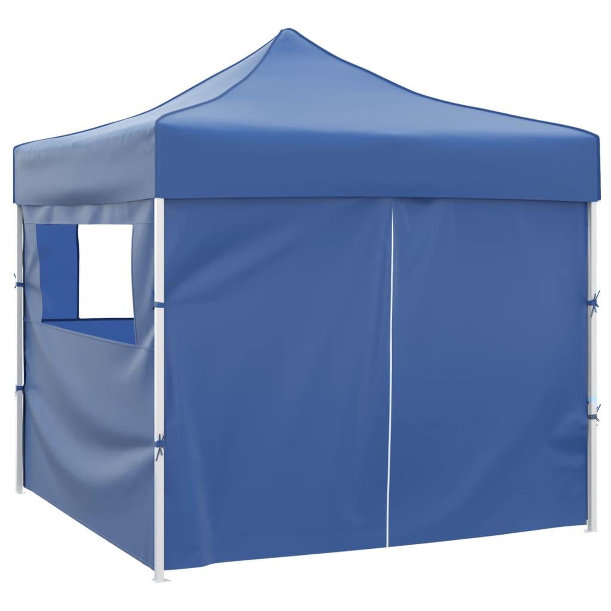 Voir la diapositive 2 : VIDAXL Tente pliable avec 4 parois Bleu 3 x 3 m