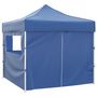 Voir la diapositive 2 : VIDAXL Tente pliable avec 4 parois Bleu 3 x 3 m