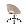 Voir la diapositive 6 : SWEEEK Chaise de bureau à roulettes en bouclettes, Pam, L 59 x P 60 x H 79 / 89cm