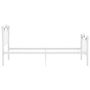 Voir la diapositive 4 : VIDAXL Cadre de lit sans matelas blanc metal 90x200 cm